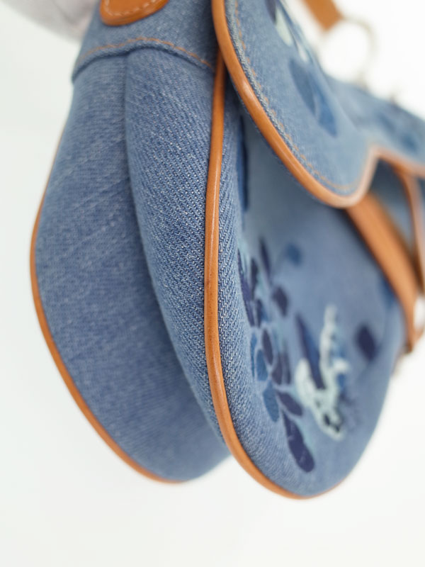 Christian Dior】【花柄】【刺繍】クリスチャンディオール『デニム
