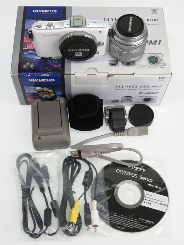 オリンパス『OLYMPUS PEN mini E-PM1 レンズキット ホワイト』マイクロ