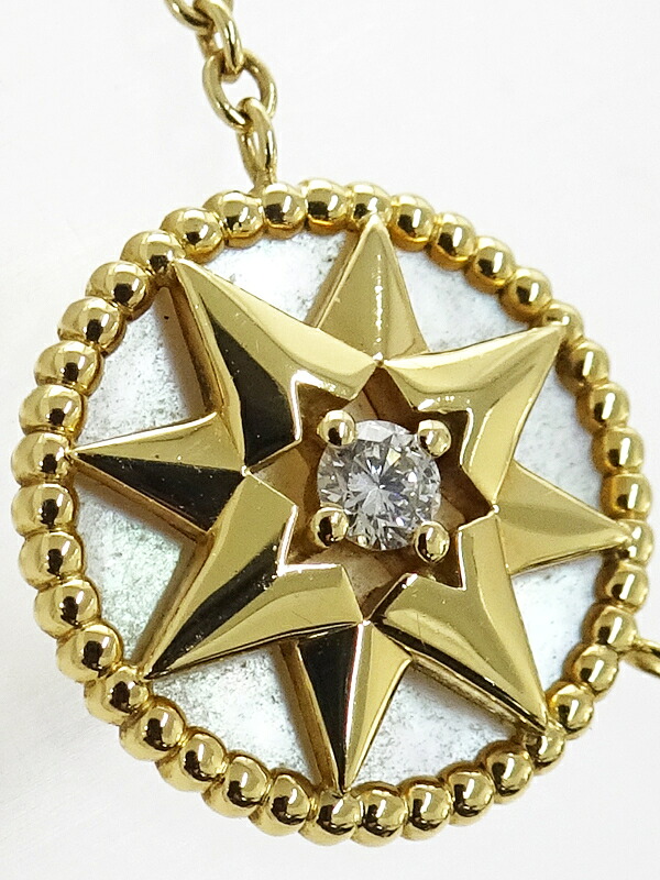 Christian Dior】ディオール『K18YG ローズ デヴァン ネックレス