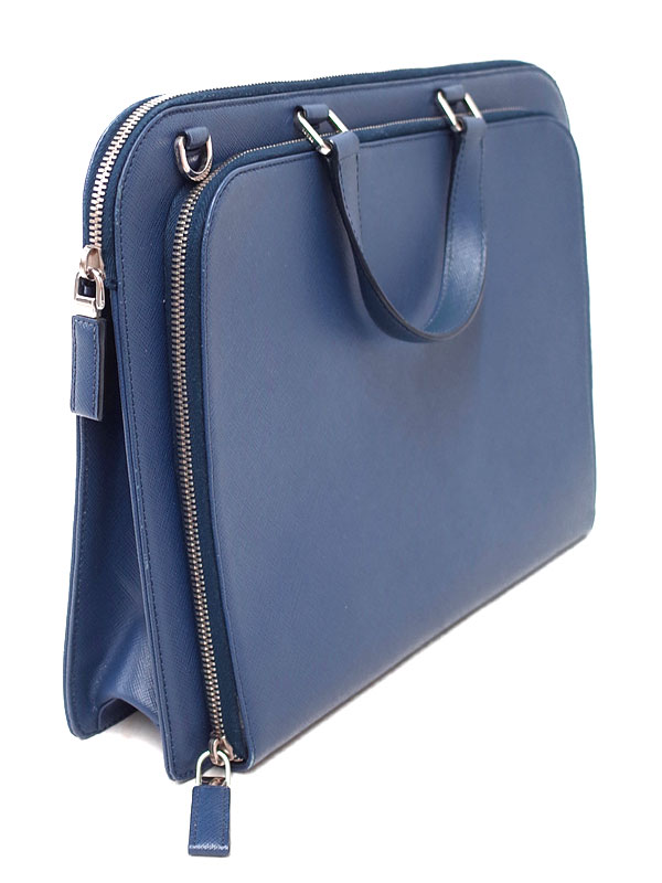 PRADA】プラダ『サフィアーノレザー ブリーフケース』VR0078 メンズ