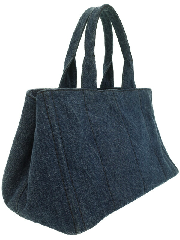 PRADA】プラダ『カナパ デニム トートバッグ』レディース 1週間保証