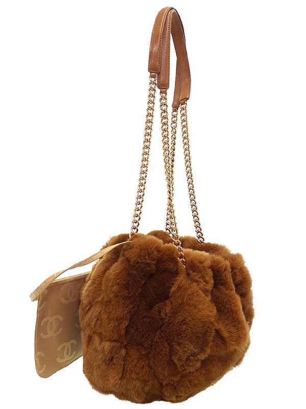 CHANEL】シャネル『ファー チェーンショルダーバッグ』レディース 1