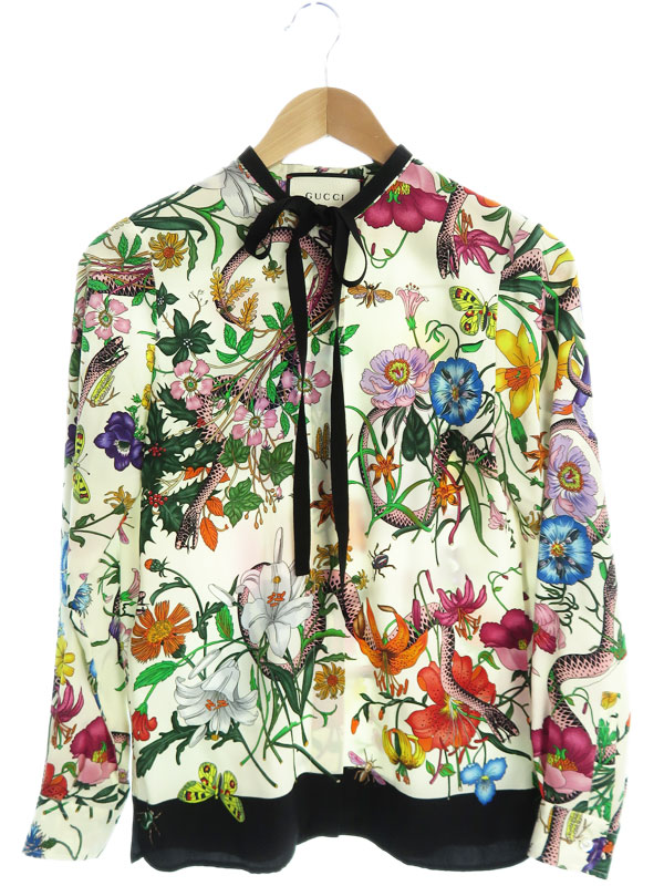 GUCCI】【フローラルスネーク】【イタリア製】【トップス】グッチ