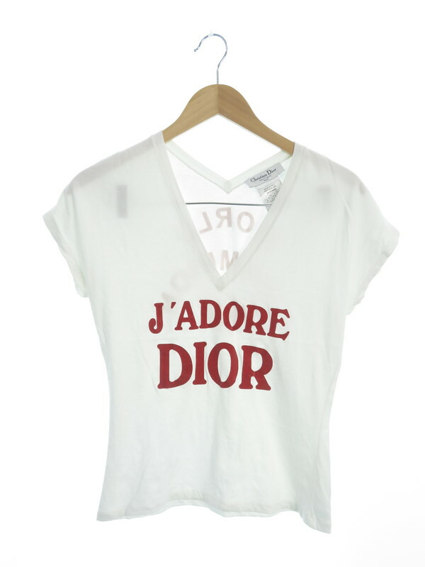 Christian Dior】クリスチャンディオール『J'ADORE ロゴ VネックT