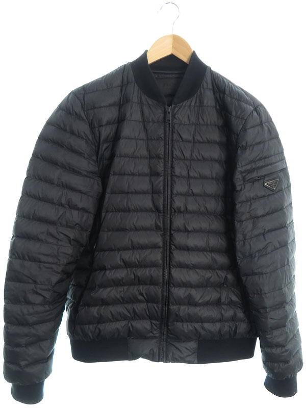 PRADA】プラダ『三角ロゴ トライアングルプレート ダウンジャケット