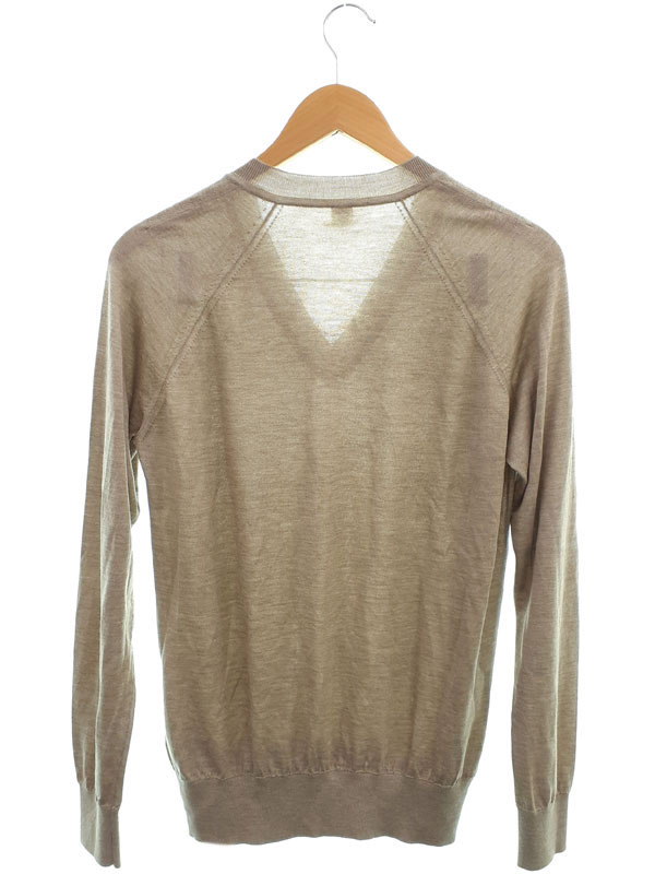 HERMES】エルメス『カシミヤ×シルク Vネック 長袖ニット size38