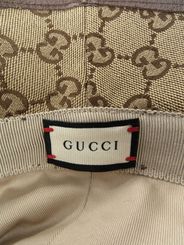 GUCCI】【GGキャンバス フェドラ バケットハット】【イタリア製