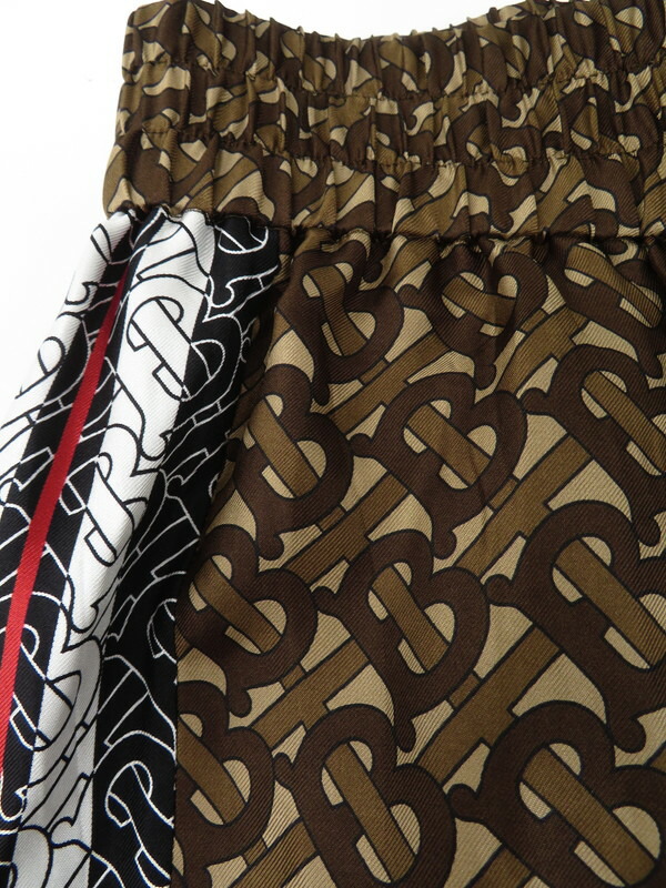 BURBERRY】バーバリー『TBロゴ シルクパンツ sizeUK10』8018146 メンズ