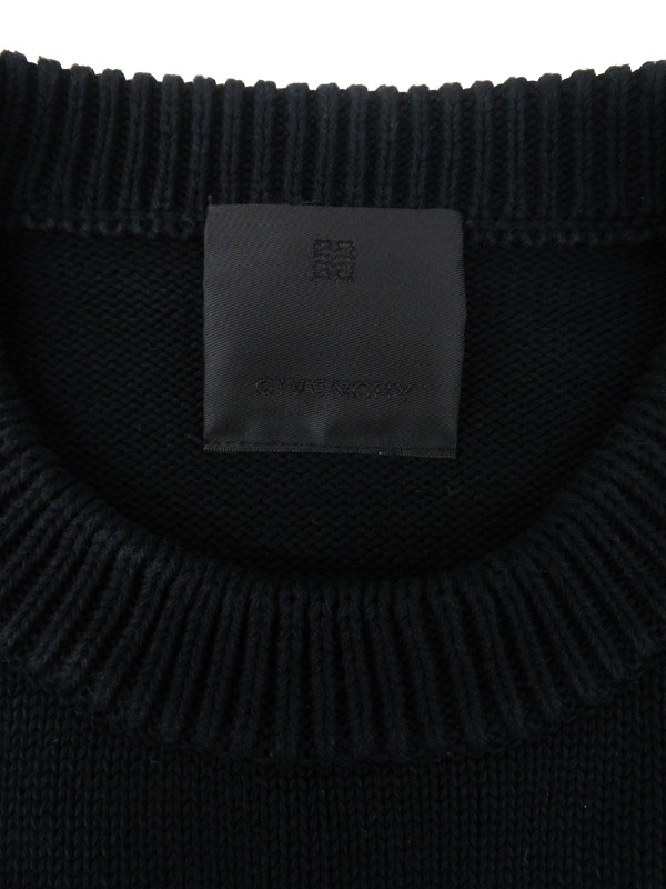 GIVENCHY】ジバンシィ『ロゴ 4G コットンセーター sizeL』BM90G9401M
