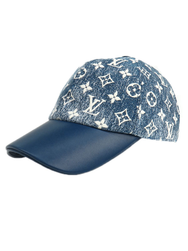 Louis Vuitton】ルイヴィトン『キャップ・デニム モノグラム sizeL