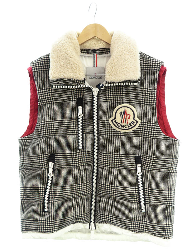 MONCLER】モンクレール『BASTIEN グレンチェック ダウンベスト size5
