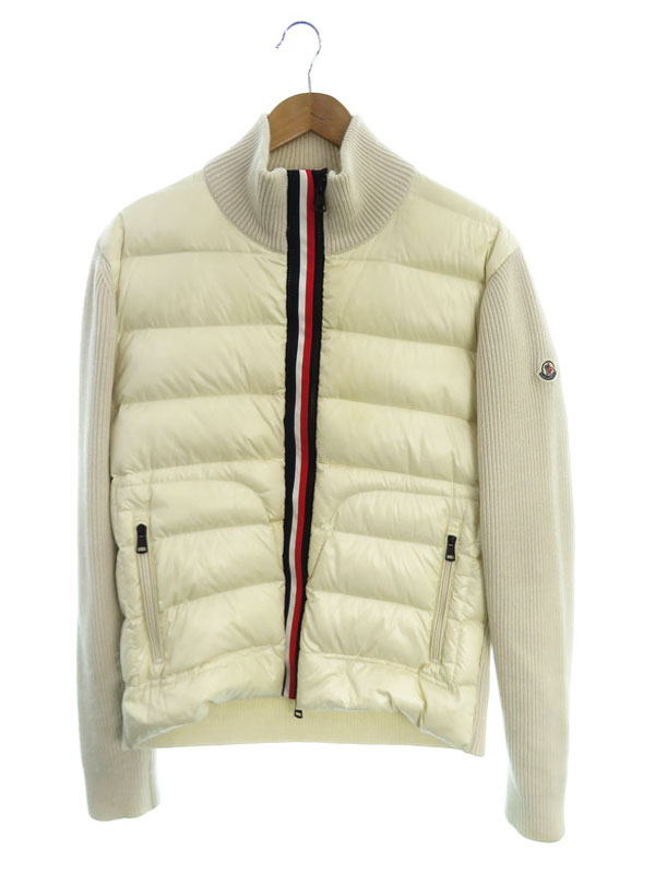 MONCLER】モンクレール『ニット切替ダウンジャケット sizeL