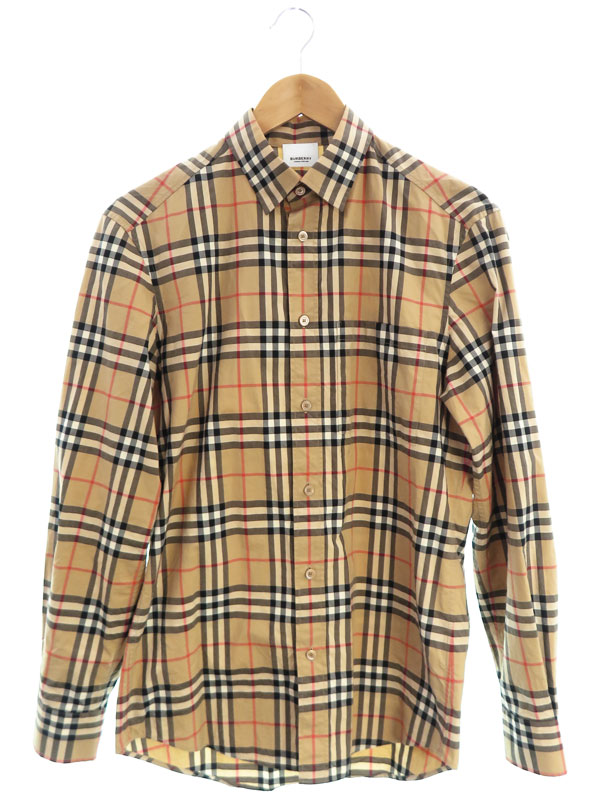 BURBERRY】バーバリー『ロゴ チェック柄 長袖シャツ sizeXS TP