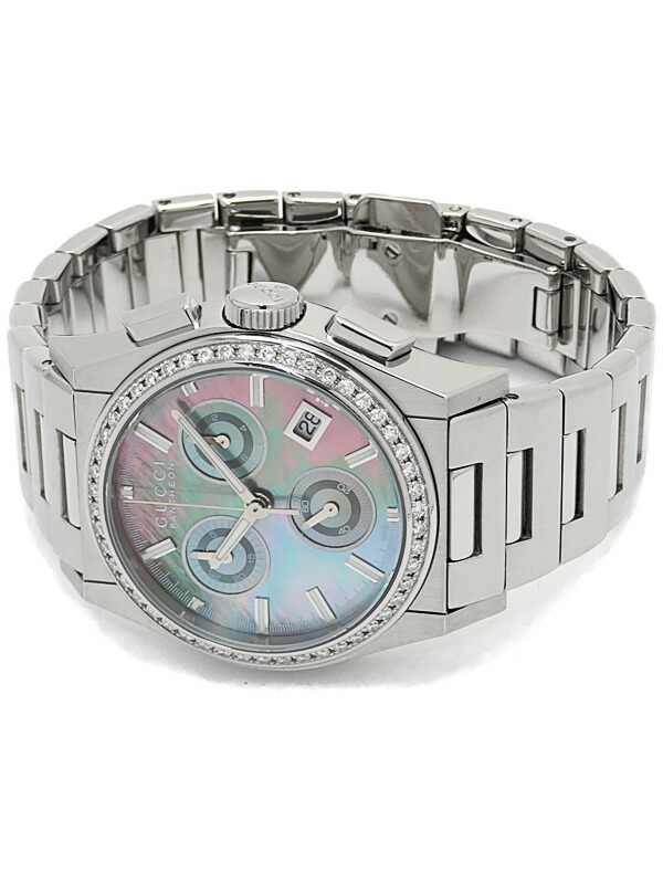 GUCCI】グッチ『パンテオン ベゼルダイヤ』YA115411 ボーイズ クォーツ