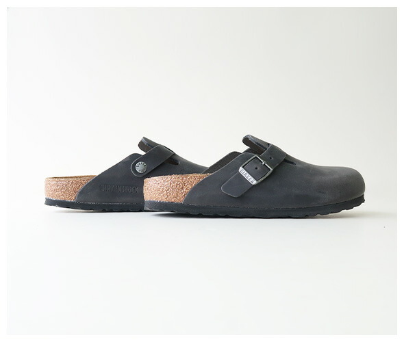 BIRKENSTOCK - Boston Oiled Leather - BLACK - WOMEN'S