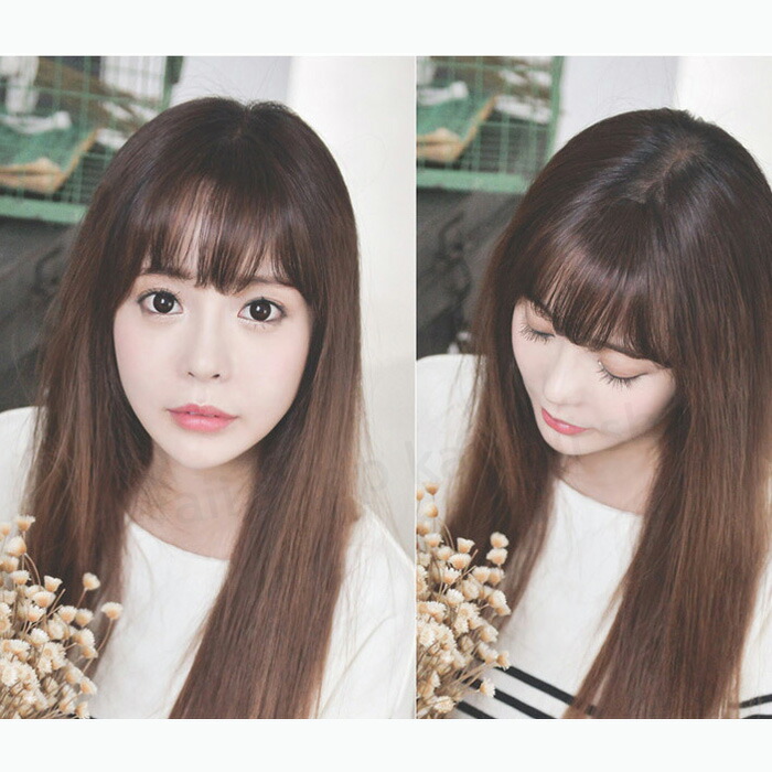 楽天市場】前髪ウィッグ 髪の毛 かつら まえがみ 前髪 取り付け 簡単