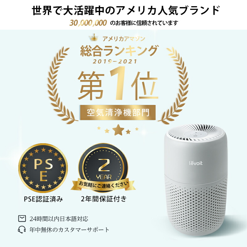 楽天市場】Levoit レボイト 空気清浄機 12畳 Core Mini 小型 卓上