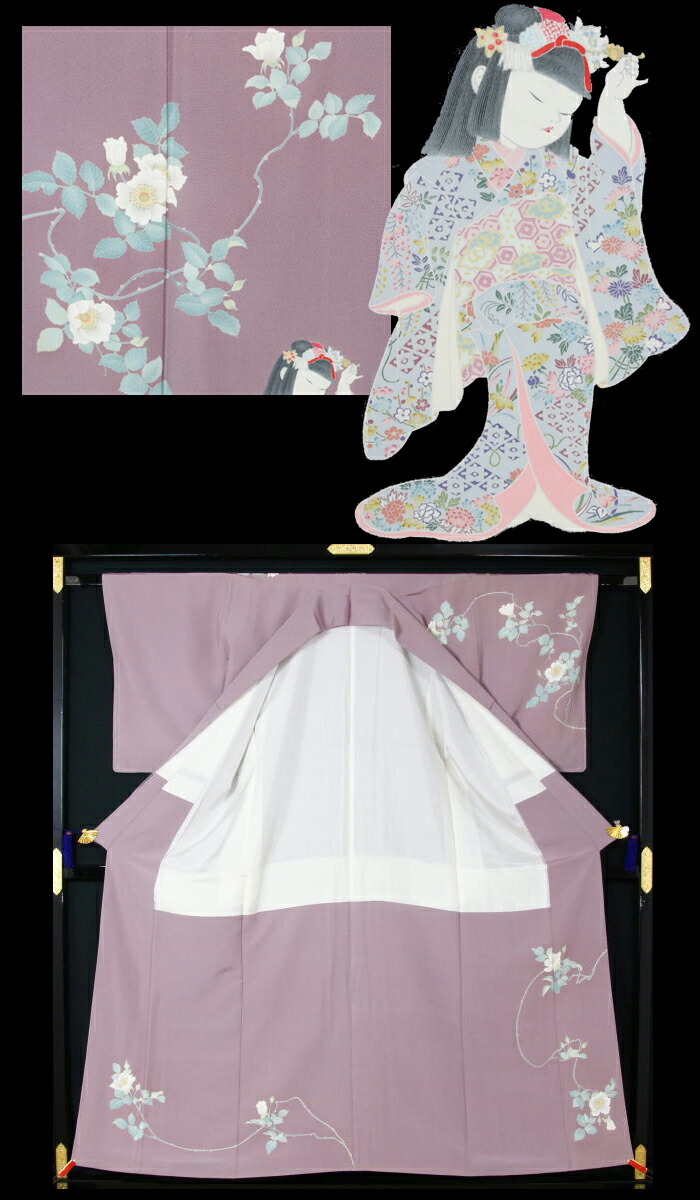 楽天市場】【特選逸品】初代 由水十久 本加賀友禅 訪問着 未使用品