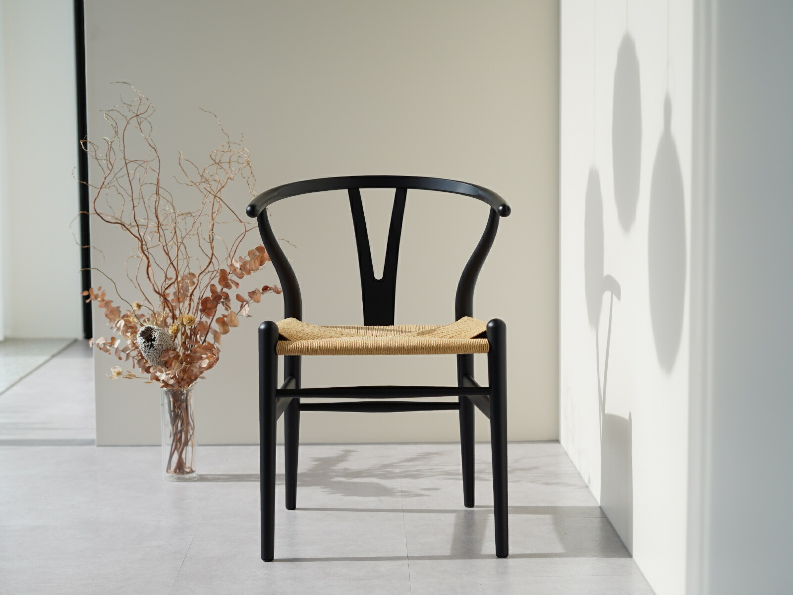 楽天市場】Yチェア SOFT BLACK（ソフトブラック） ビーチ 45cm／43cm