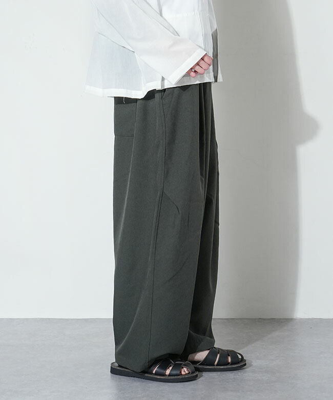 ◇[1-260016]mizuiro ind(ミズイロインド) ワイドカーゴパンツ