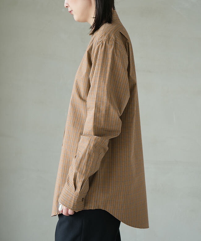 25AMSBL06]THE SHINZONE(ザ・シンゾーン)PECK CHECKED SHIRT ペック