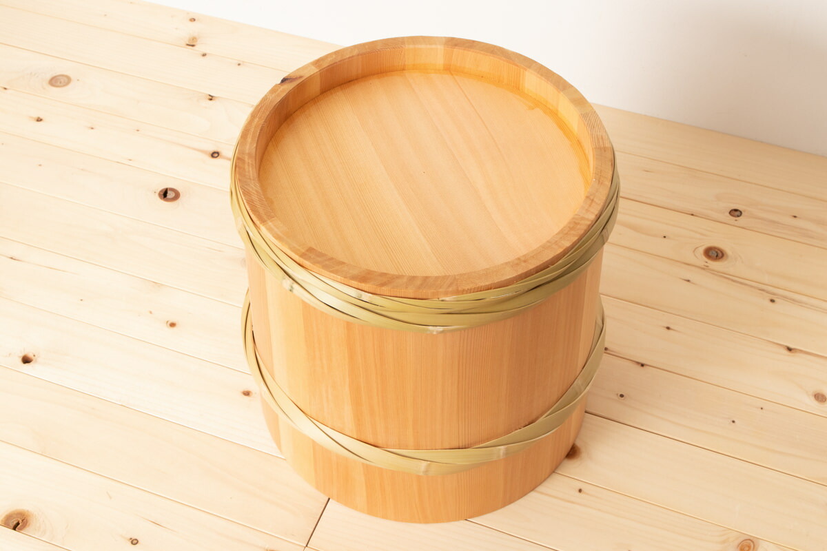 ぽぽ様 木曽さわら 漬物桶7ℓ 竹タガ仕様 木曽さわら 漬物桶7ℓ 竹タガ
