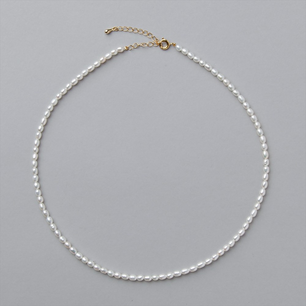 楽天市場】【WEB限定】淡水真珠 ネックレス 3.5-4.0mm ライス バロック