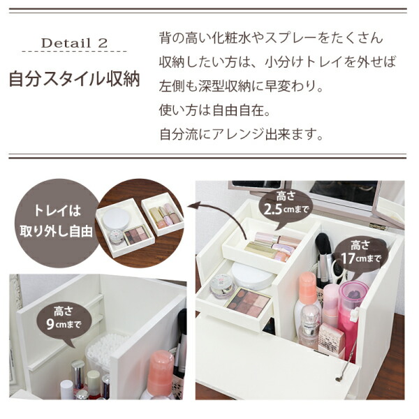 楽天市場】コスメボックス ホワイト メイクボックス コスメBOX コスメ