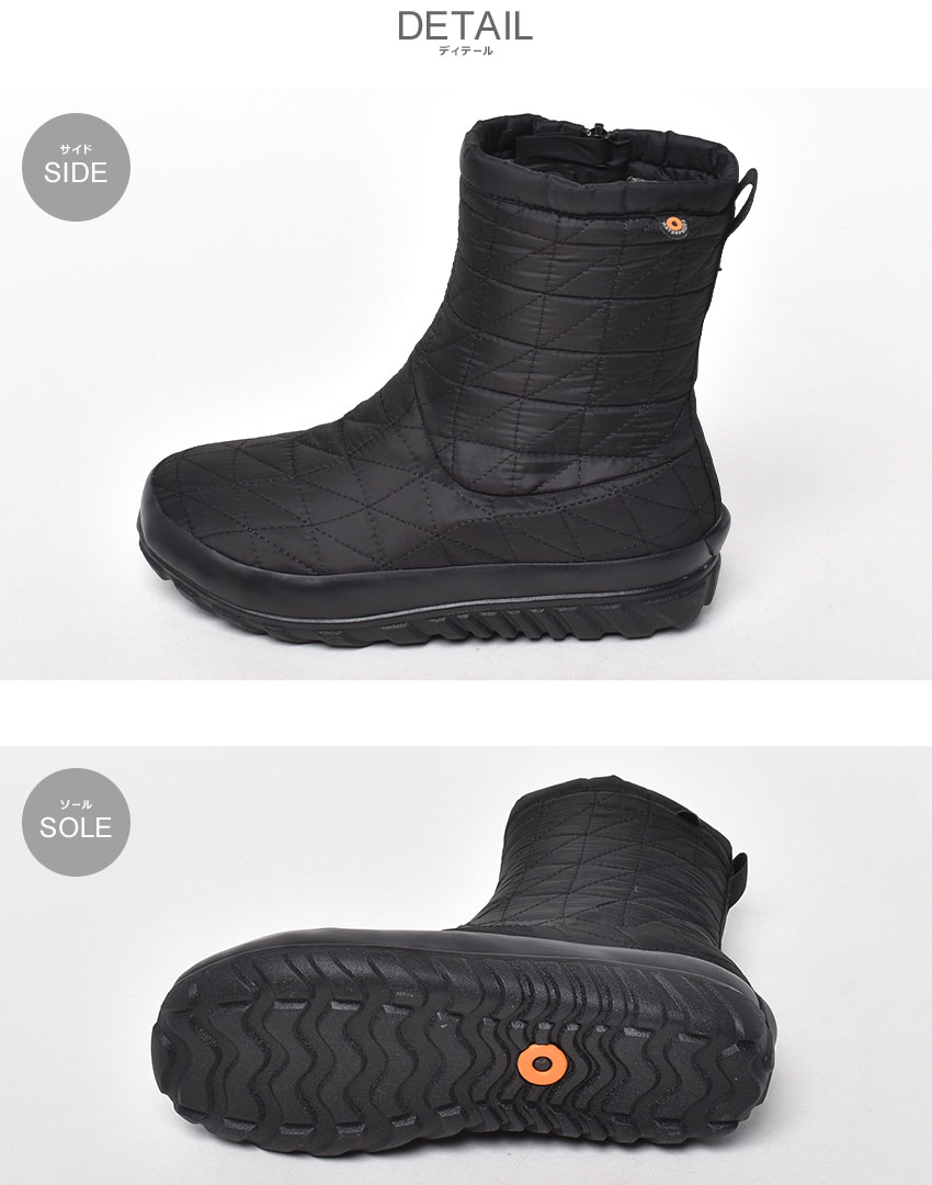楽天市場】スノーブーツ レディース 防水 防寒 滑らない ミドル丈
