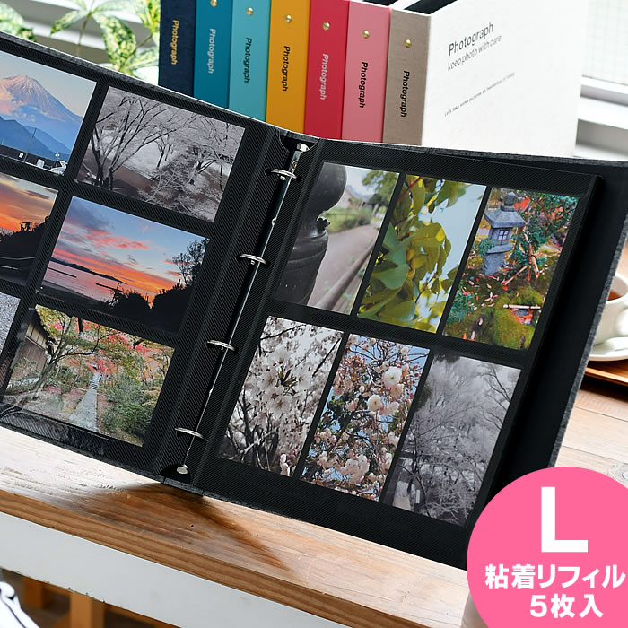楽天市場】＼楽天1位／ PDフォトアルバム 【Lサイズ用 粘着リフィル5枚