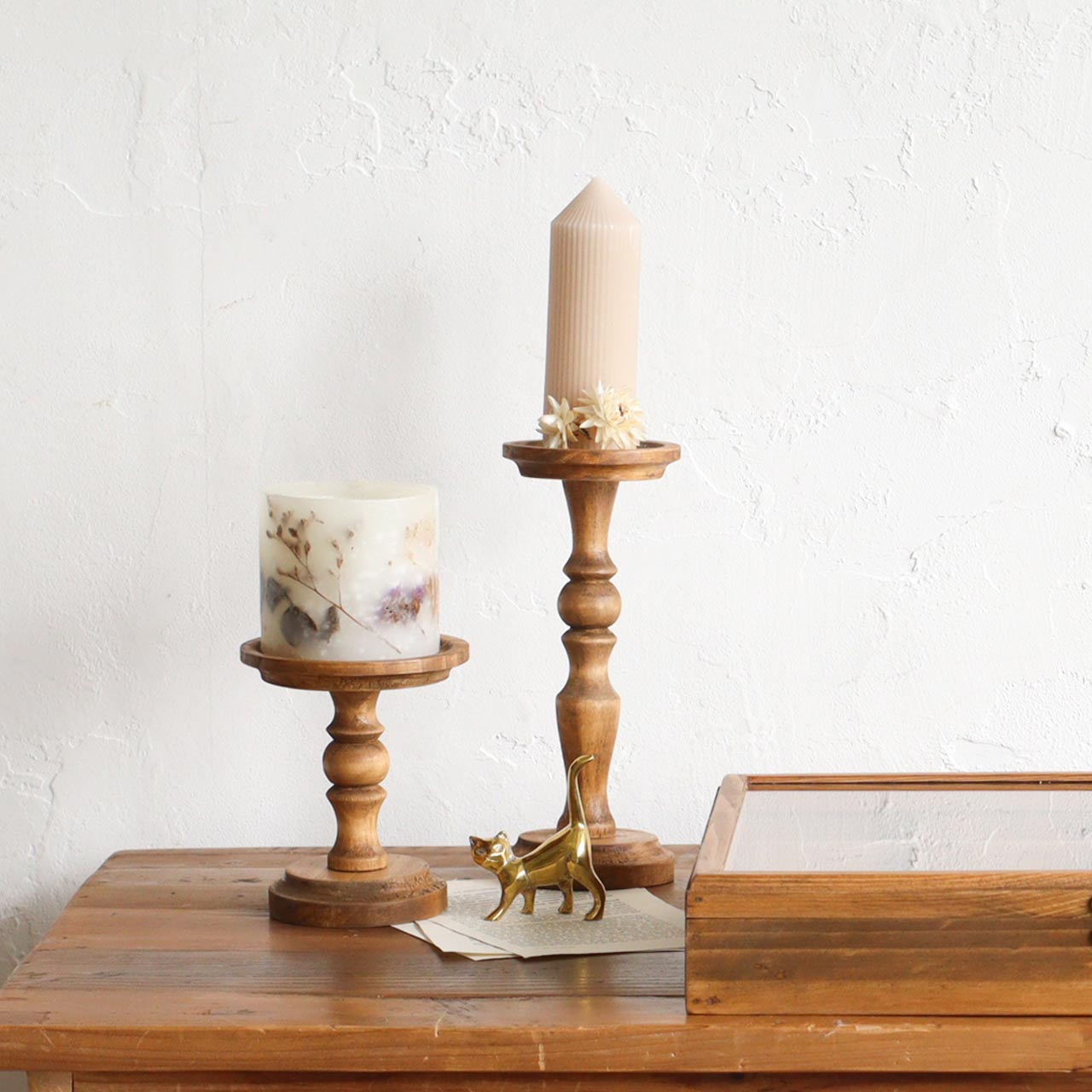 楽天市場】【公式】ナインマーケ パイン キャンドルスタンド Lサイズ