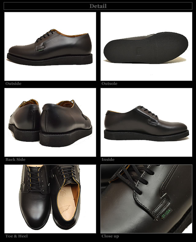 RED WING 101 POSTMAN OXFORD BLACK CHAPPARREL 短靴 ブーツ サービス