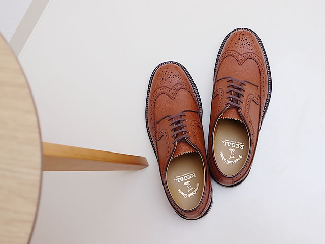 REGAL リーガル ウィングチップ 2235 BROWN ブラウン ビジネスシューズ