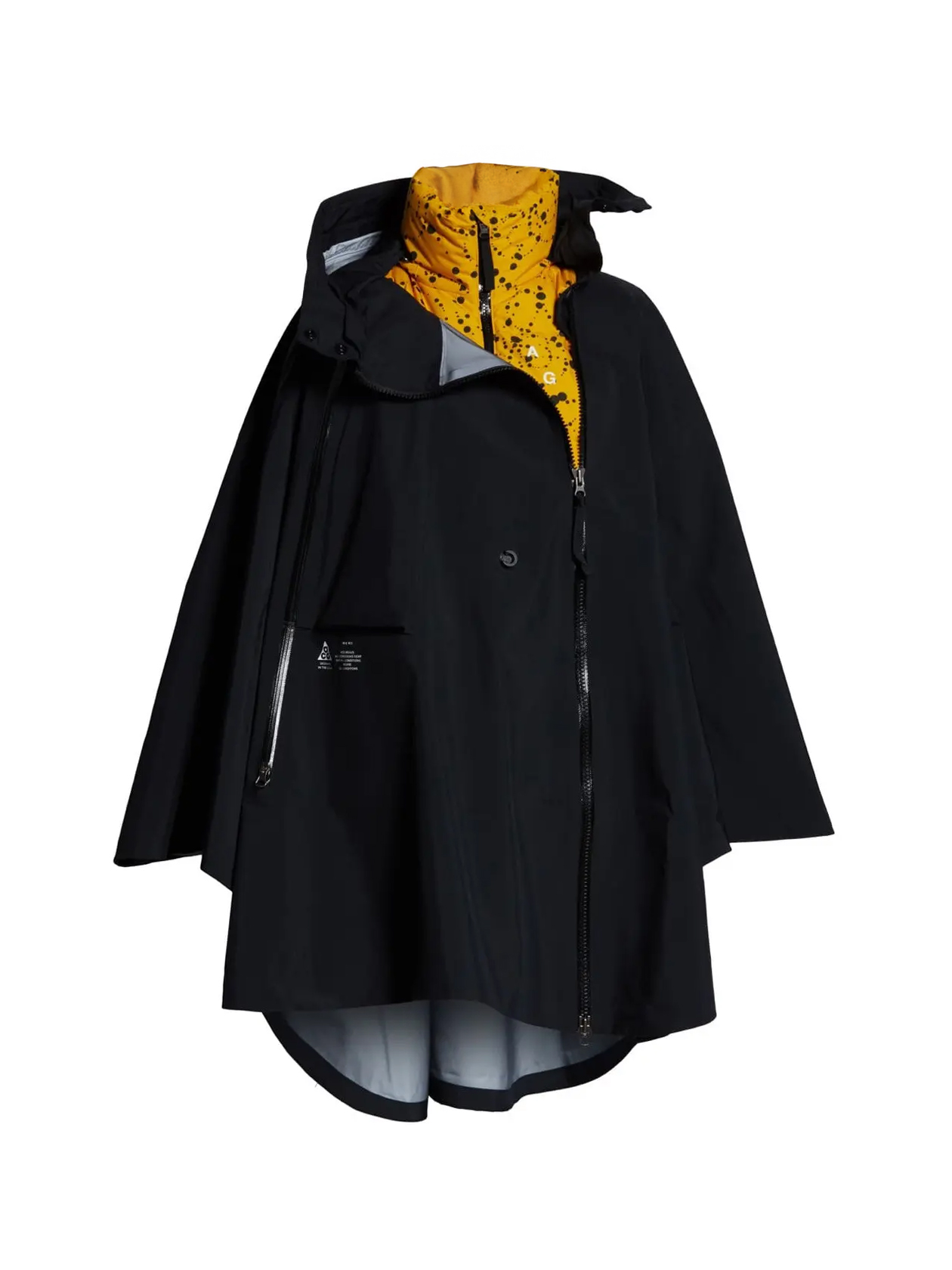Nike Lab ACG GORE-TEX® 3-in-1 System Hooded Poncho BLACK AR4542