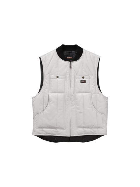 Supreme Supreme Dickies Leather Work Vest White | REVERSIBLE