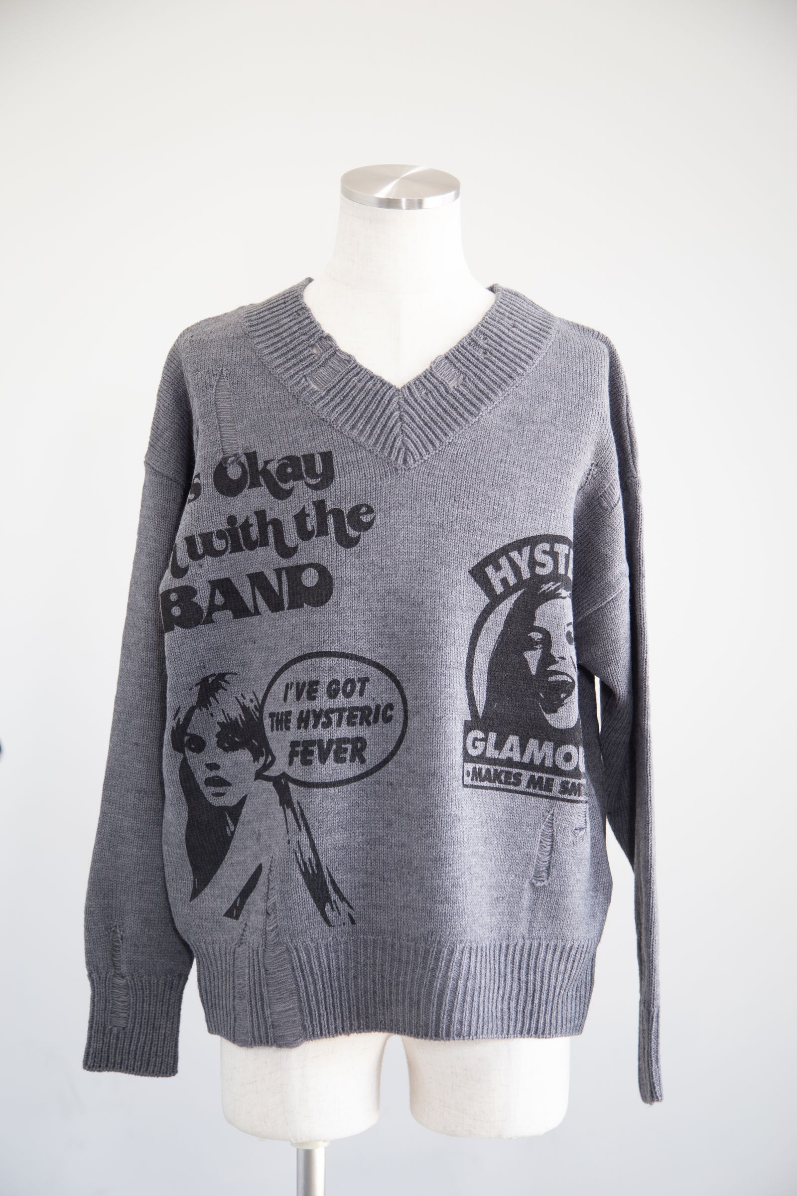 HYSTERIC GLAMOUR - HYSTERIC FEVERクラッシュ オーバーサイズセーター