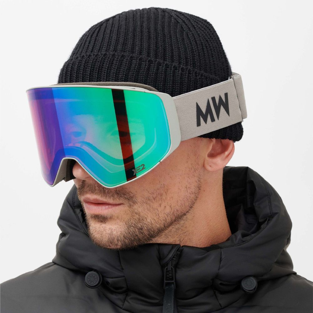 MESSYWEEKEND - CLEAR XE2 - ASIAN FIT / Black Green Mirrored