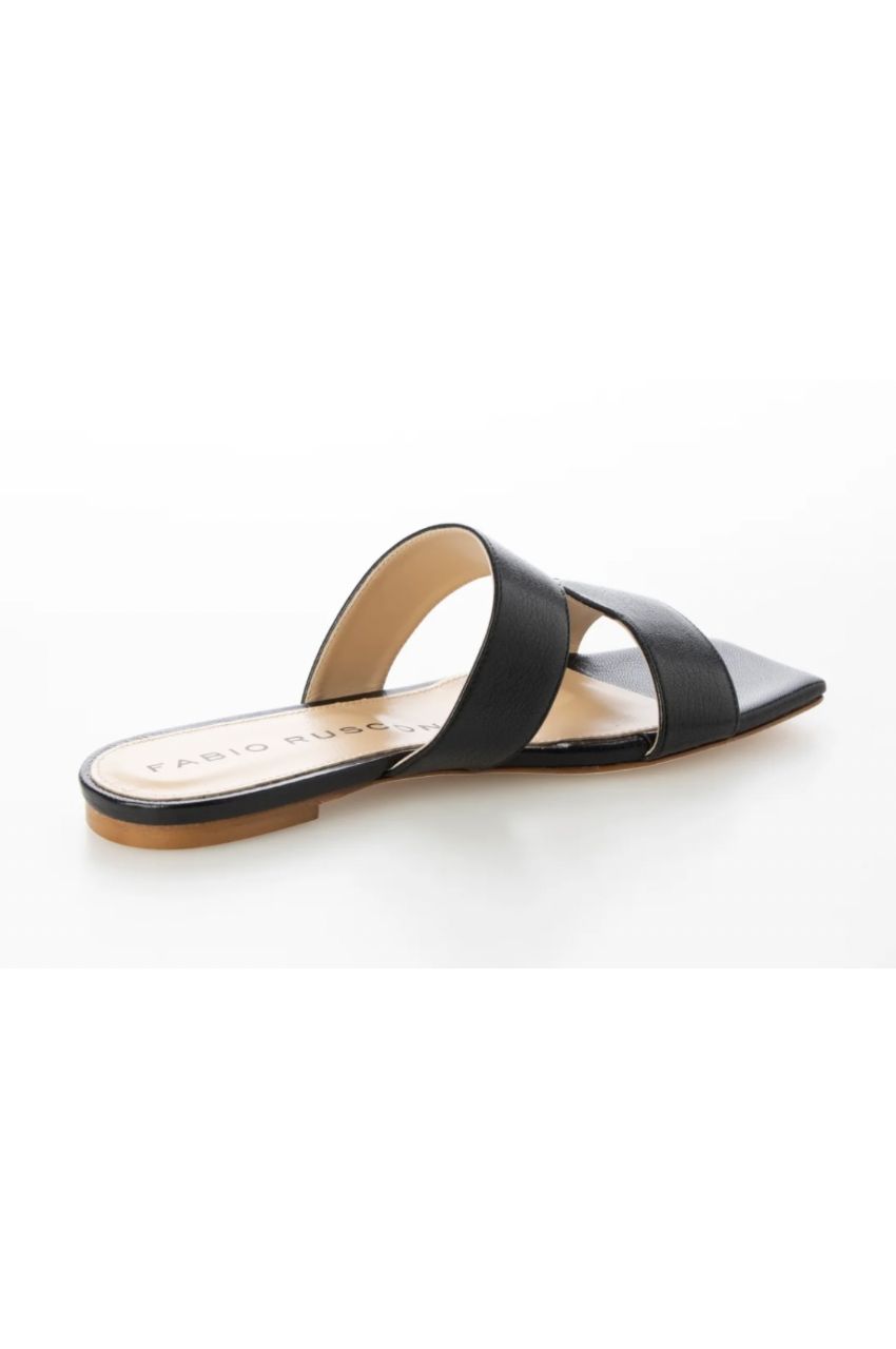 FABIO RUSCONI - スクエアトウフラットミュールサンダル / ストラップ