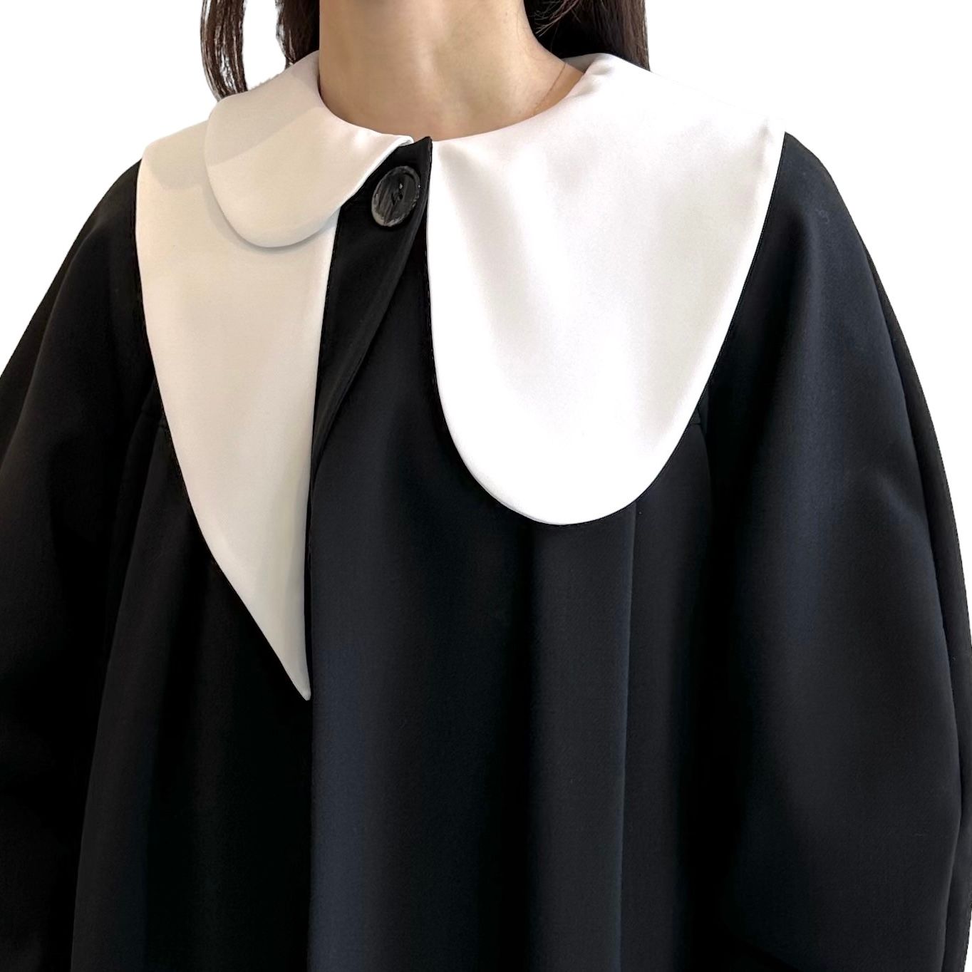 ENFOLD - ASYMMETRY-COLLAR BLOUSE / ブラウス / ホワイト / 2024SS