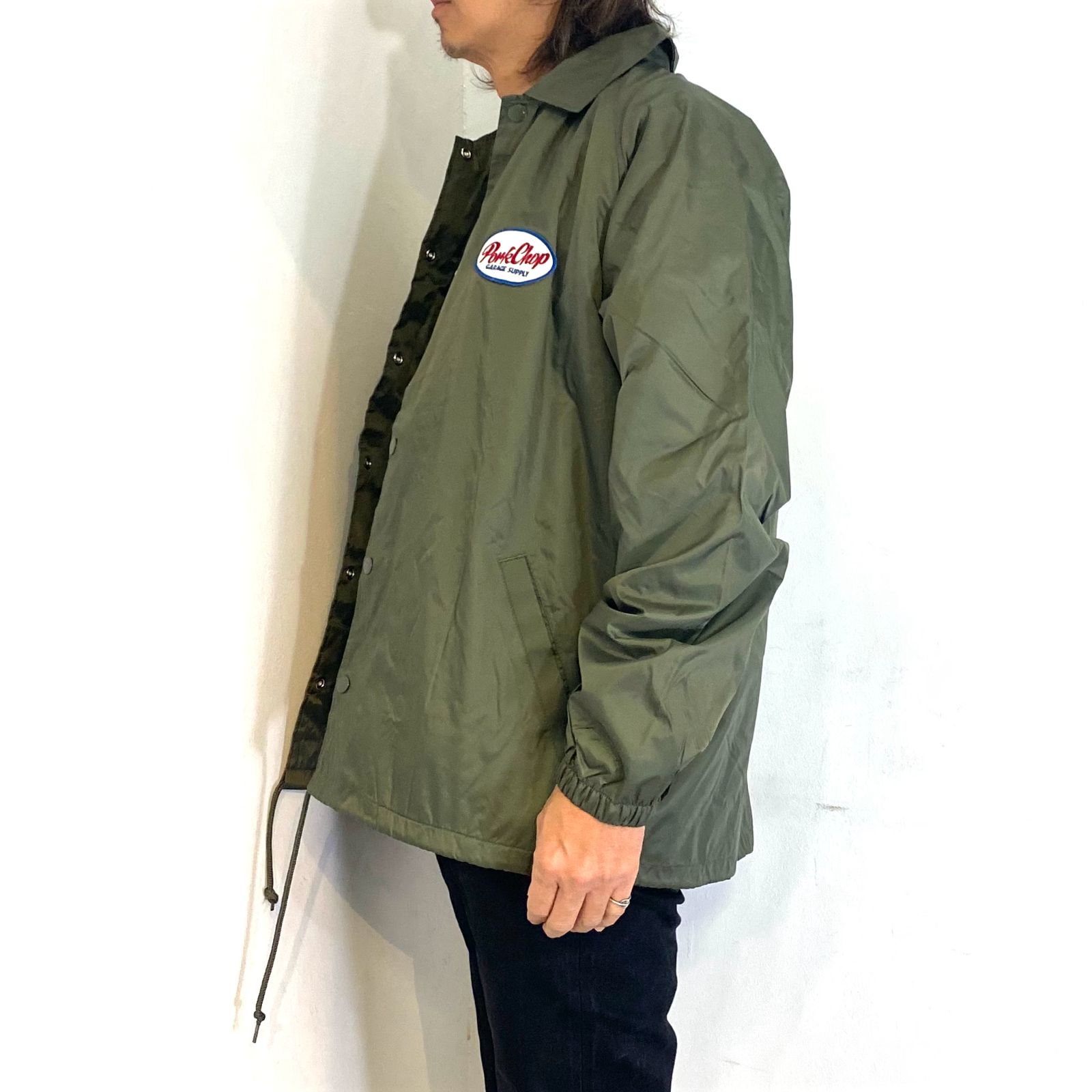 PORKCHOP GARAGE SUPPLY - BOA COACH JKT (OLIVE) / ボアインナー