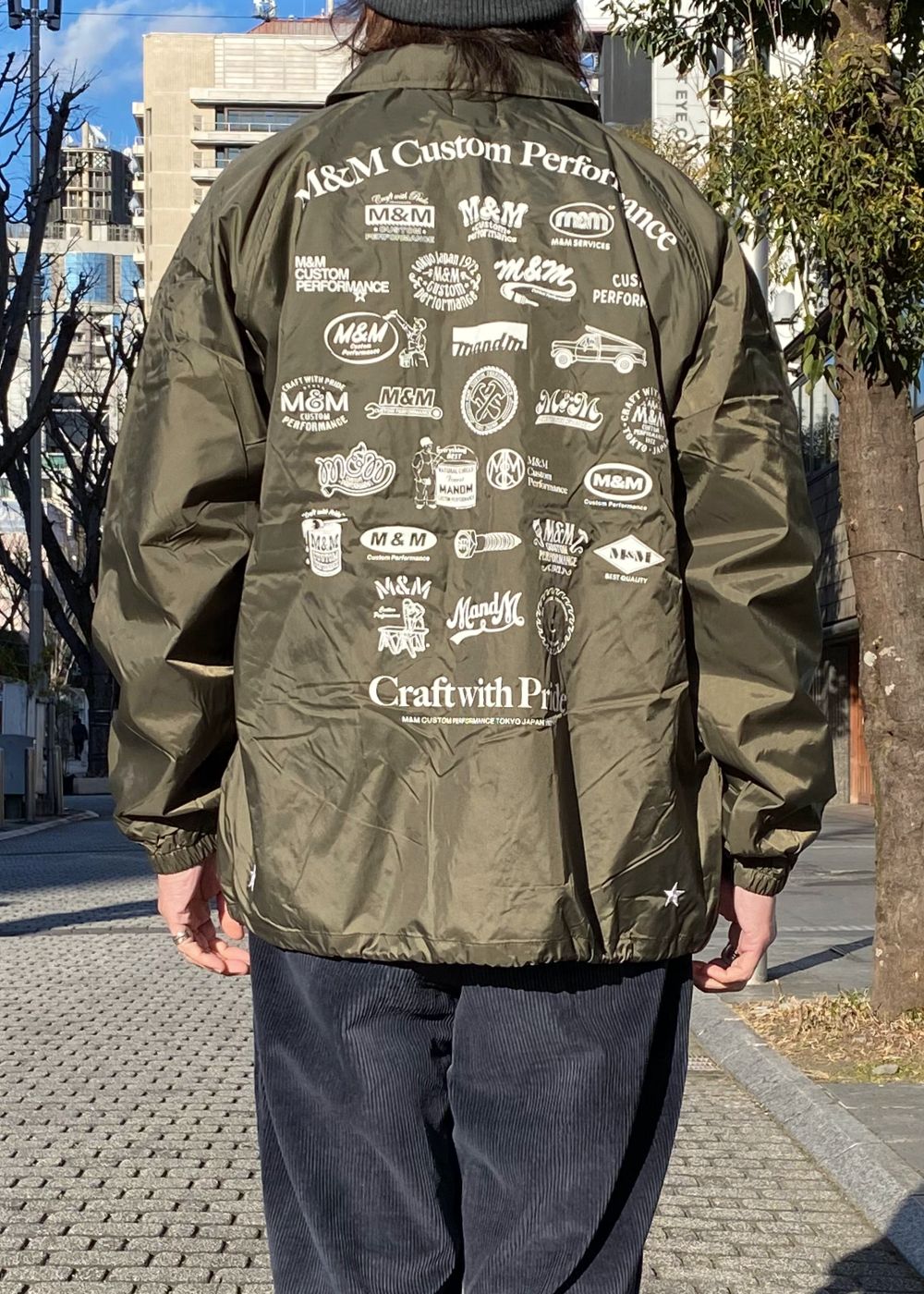 M&M CUSTOM PERFORMANCE - BOA COACH JACKET (OLIVE) / ボア ライナー