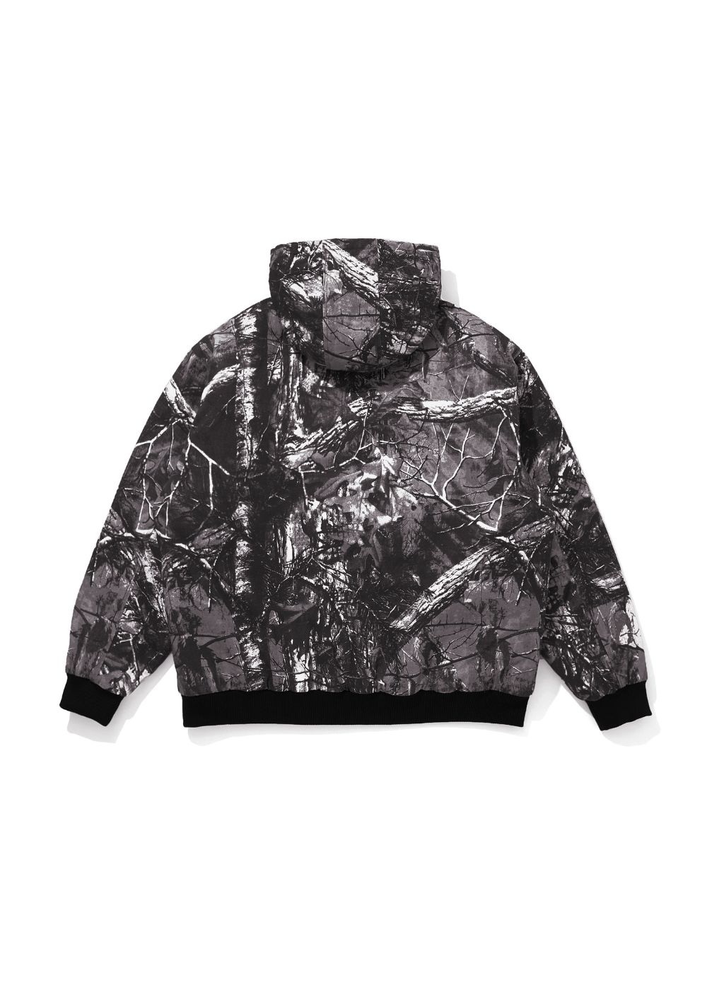 HIDE AND SEEK - 【ラスト1点】Camo Zip Hooded Jacket (BLACK CAMO