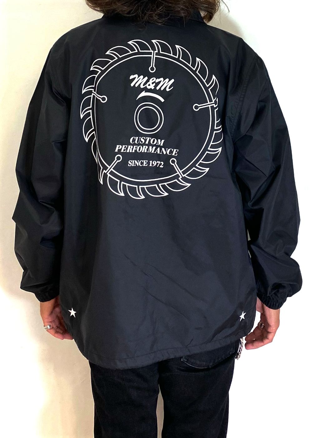 M&M CUSTOM PERFORMANCE - Coach Jacket (BLACK) / プリント コーチ