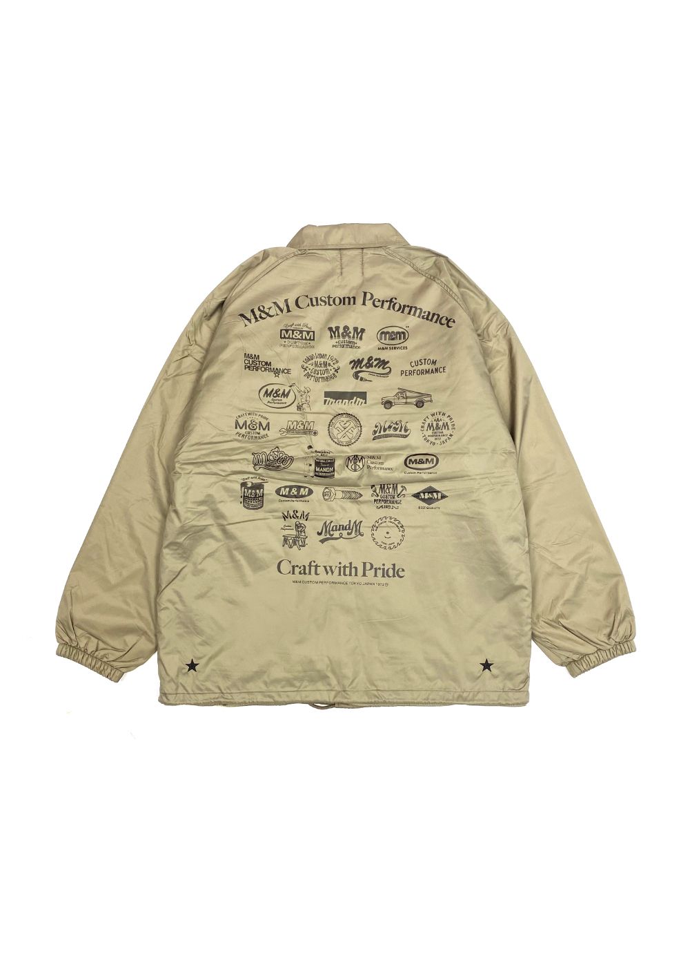 M&M CUSTOM PERFORMANCE - BOA COACH JACKET (KHAKI) / ボア ライナー