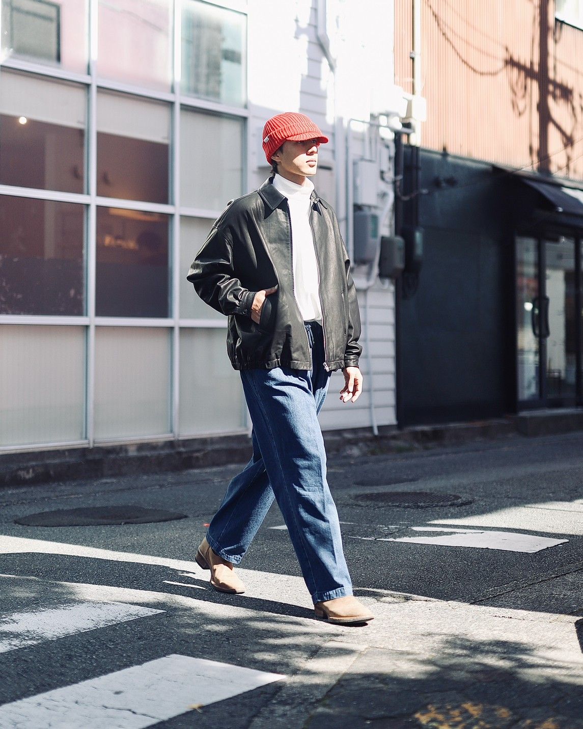 STRIPES FOR CREATIVE FW23 LEATHER BIG JACKETスタイル | 3799 | MARK