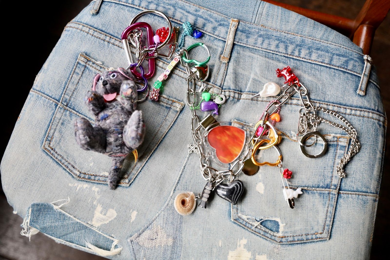 doublet - ダブレット25AW KEY CHAIN WITH DOG DOLL(25AW91AC36) MULTI