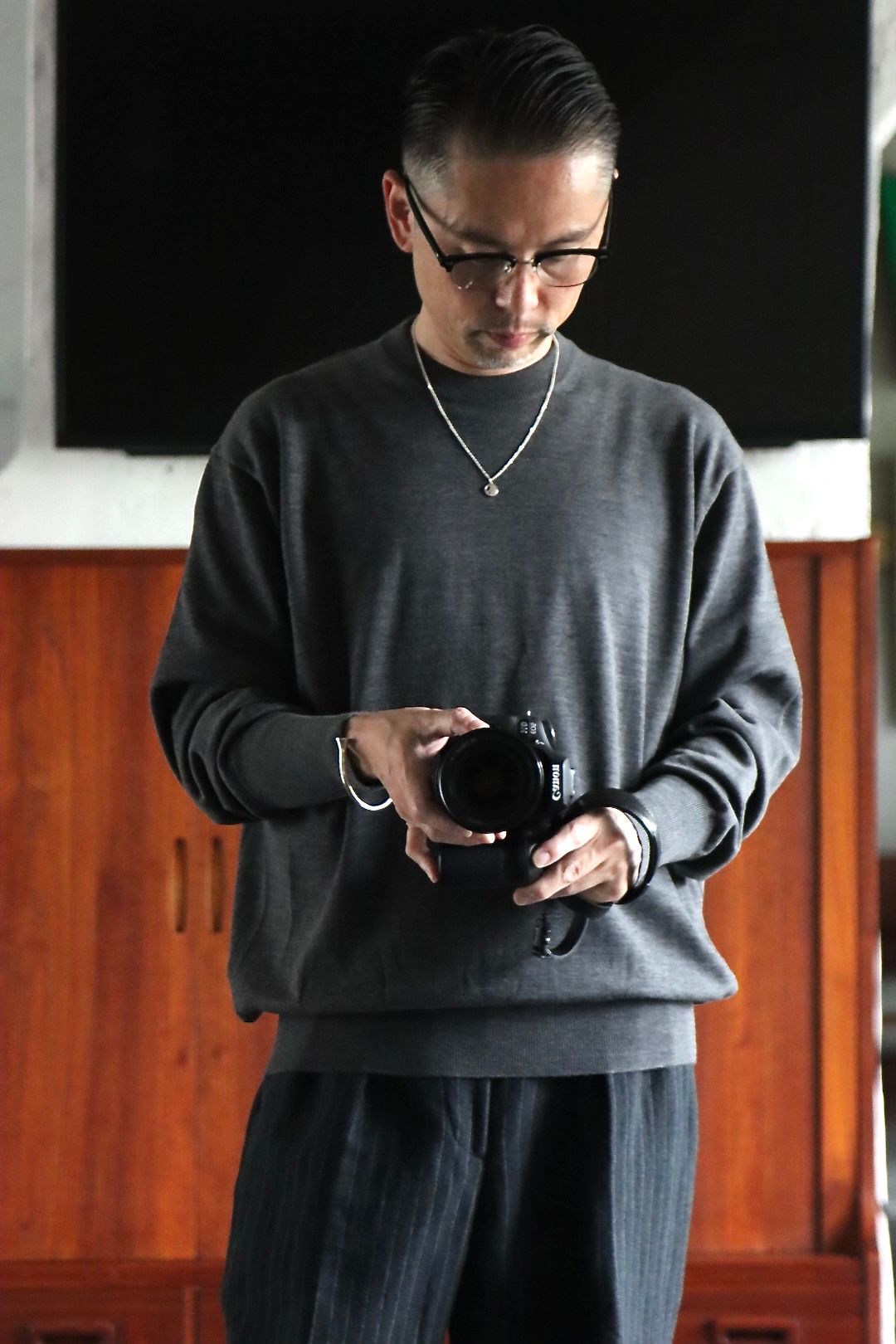 A.PRESSE - アプレッセ22FW L/S Knit T-Shirt (22AAP-03-02H)GRAY | MARK