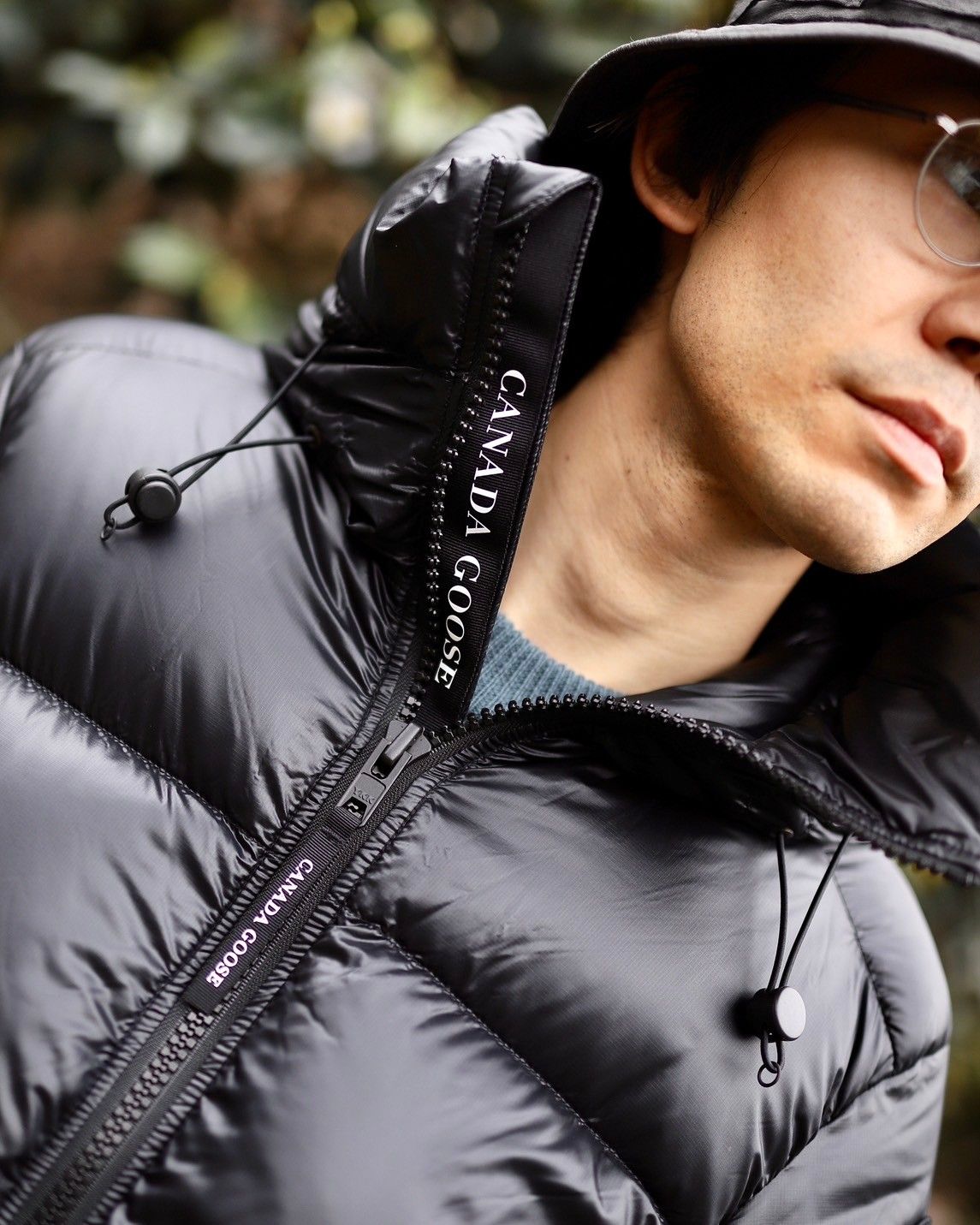 CANADA GOOSE カナダグース Crofton Puffer Black Labelスタイル
