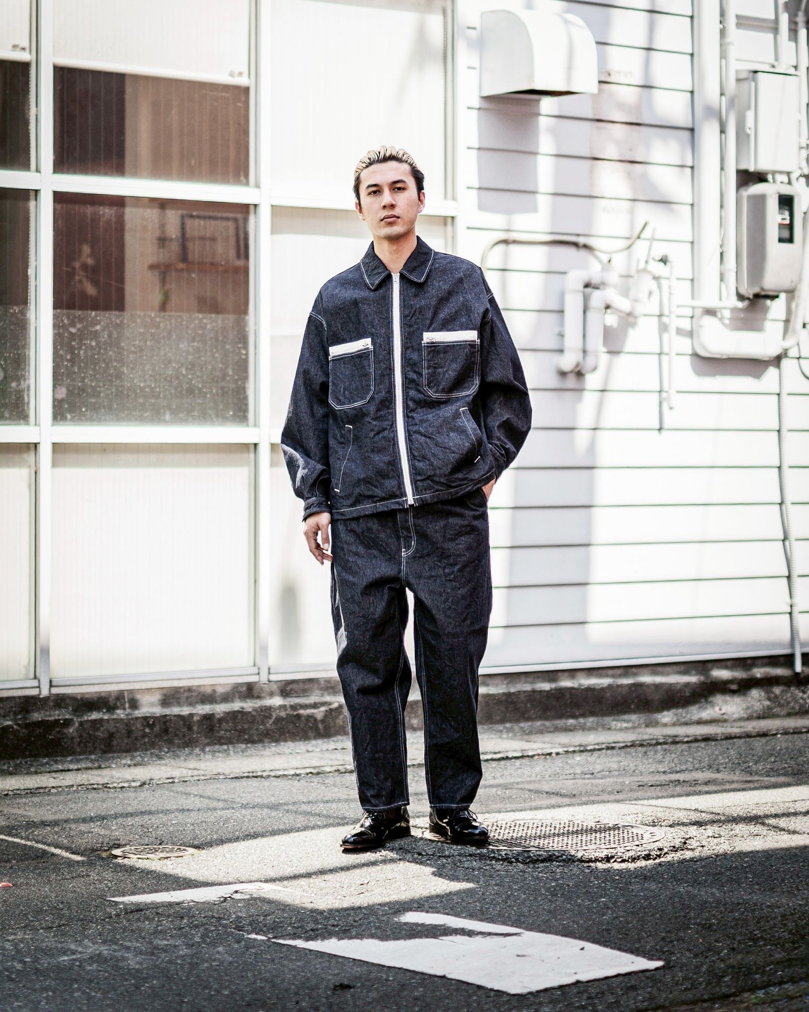 COMME des GARCONS HOMME ジップアップデニムジャケット セットアップ