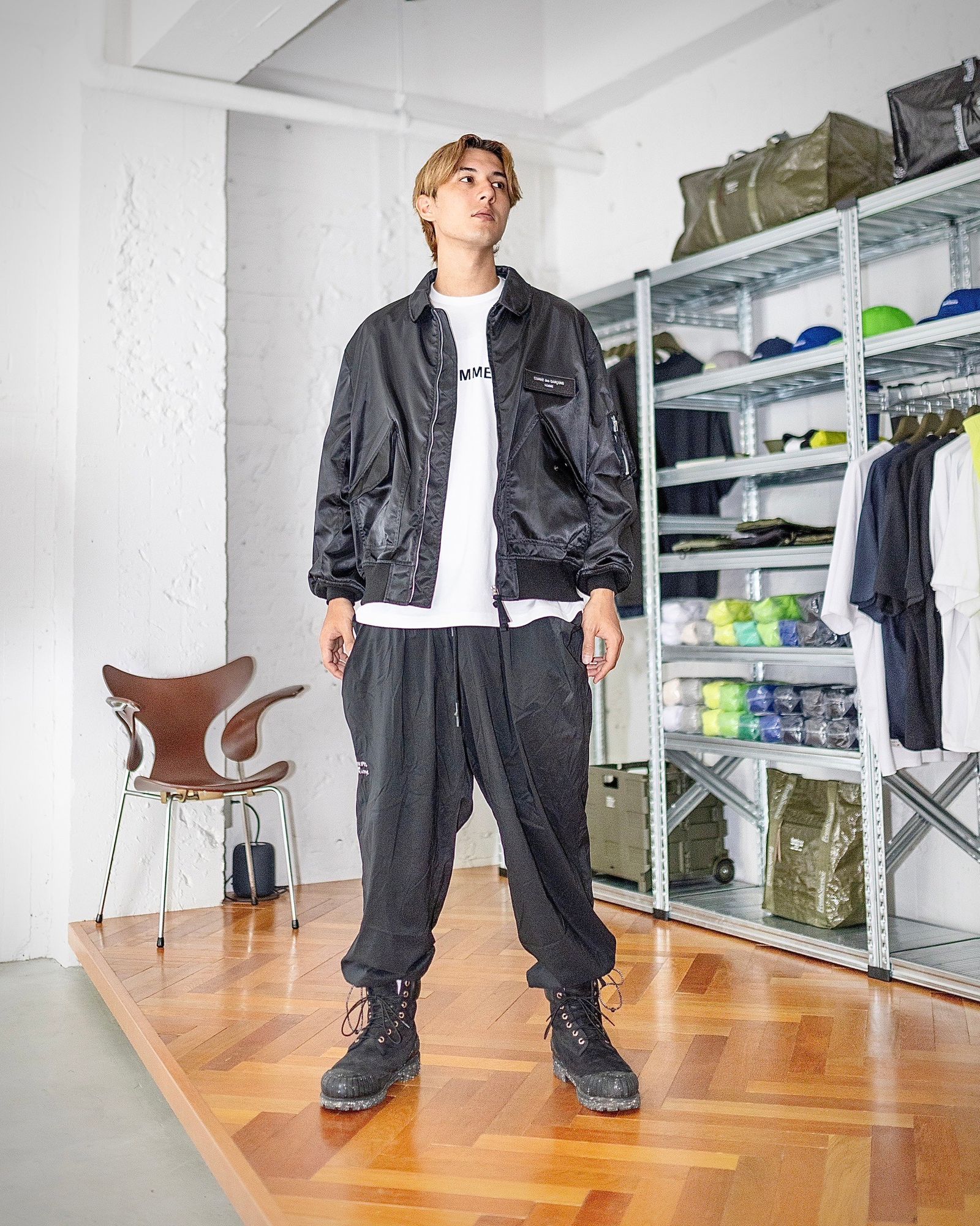 COMME des GARCONS HOMME ナイロンツイルジャケット スタイル 8月3日